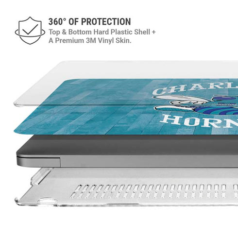 NBA Charlotte Hornets Hardwood Classics MacBook Pro 14in (2021-24) Case plus Skin