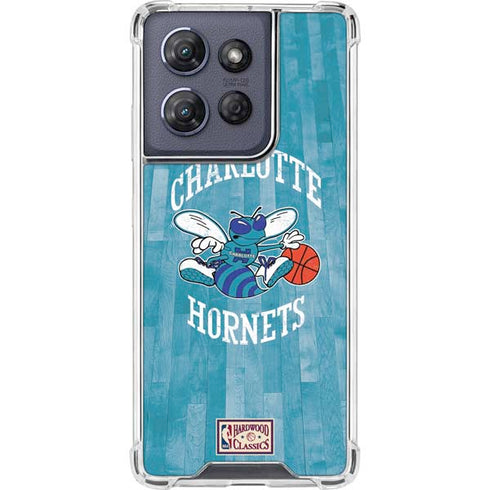 NBA Charlotte Hornets Hardwood Classics Moto G Play 5G (2025) Clear Case