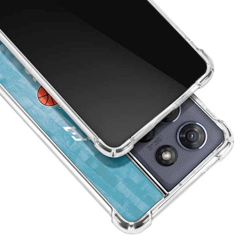 NBA Charlotte Hornets Hardwood Classics Moto G Play 5G (2025) Clear Case