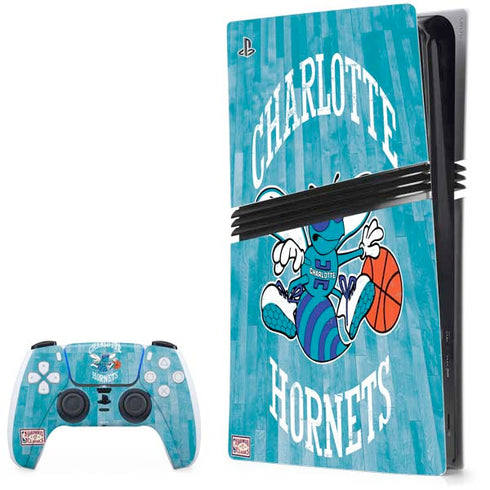 NBA Charlotte Hornets Hardwood Classics PS5 Pro Bundle Skin