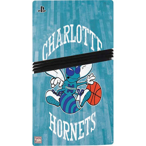 NBA Charlotte Hornets Hardwood Classics PS5 Pro Console Skin