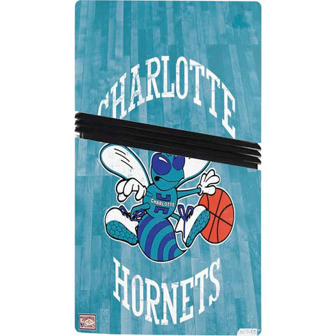 NBA Charlotte Hornets Hardwood Classics PS5 Pro Console Skin