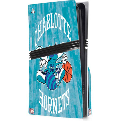 NBA Charlotte Hornets Hardwood Classics PS5 Pro Disk Console Skin
