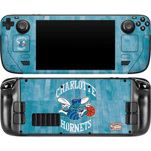 NBA Charlotte Hornets Hardwood Classics Steam Deck Handheld Gaming Computer OLED Skin