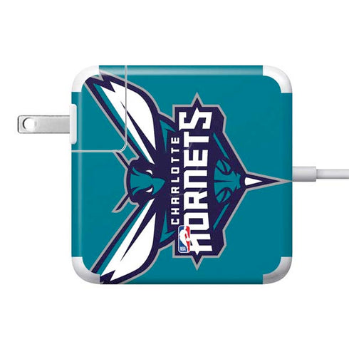 NBA Charlotte Hornets Large Logo 85W Power Adapter (15 and 17 inch MacBook Pro Charger) Skin