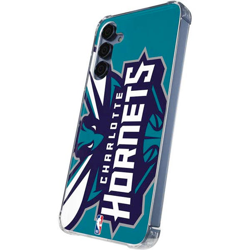 NBA Charlotte Hornets Large Logo Galaxy A35 5G Clear Case