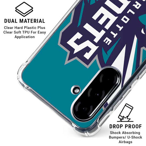 NBA Charlotte Hornets Large Logo Galaxy A36 5G Clear Case