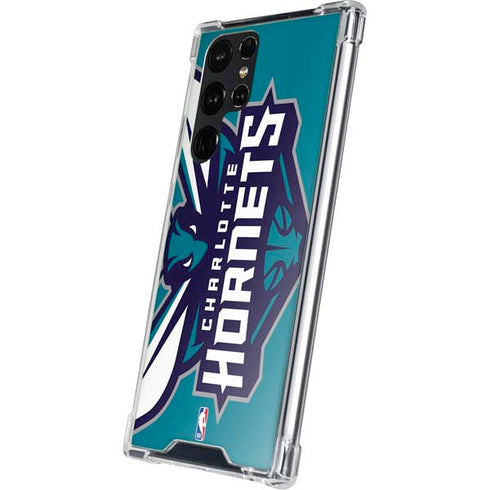 NBA Charlotte Hornets Large Logo Galaxy S23 Ultra Clear Case