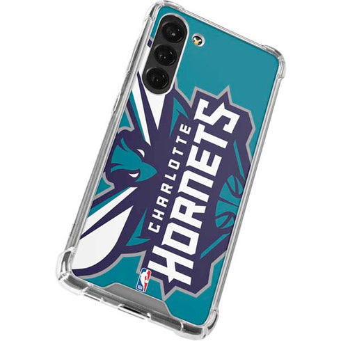 NBA Charlotte Hornets Large Logo Galaxy S24 FE Clear Case