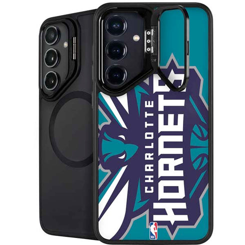 NBA Charlotte Hornets Large Logo Galaxy S24 Kickstand Case