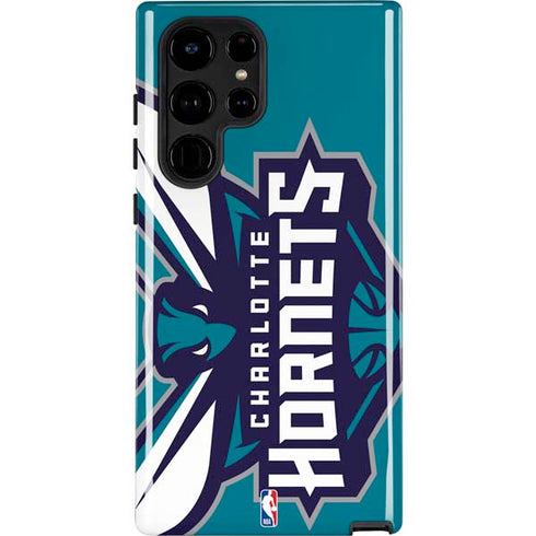 NBA Charlotte Hornets Large Logo Galaxy Cases
