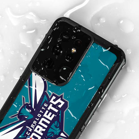NBA Charlotte Hornets Large Logo Galaxy S24 Ultra Waterproof Case