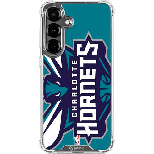 NBA Charlotte Hornets Large Logo Galaxy S26 Clear Case