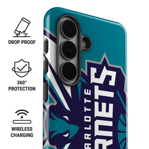 NBA Charlotte Hornets Large Logo Galaxy S26 Impact Case