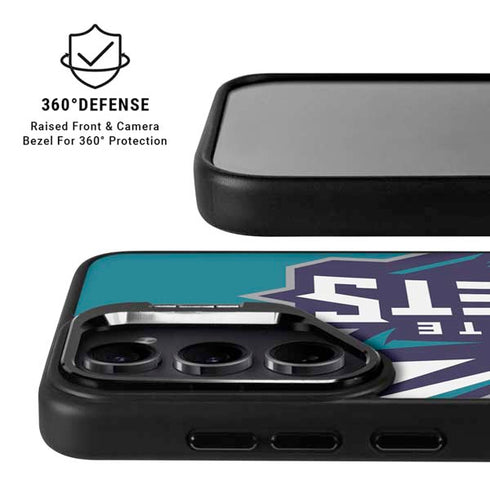 NBA Charlotte Hornets Large Logo Galaxy S26 Kickstand Case