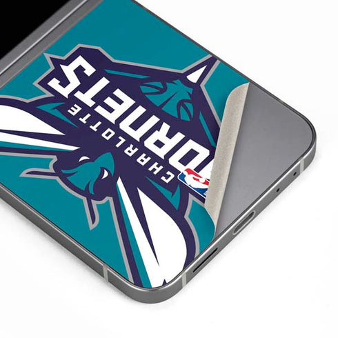 NBA Charlotte Hornets Large Logo Galaxy Z Flip6 Skin