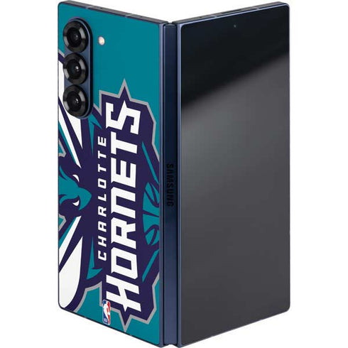 NBA Charlotte Hornets Large Logo Galaxy Z Fold6 Skin