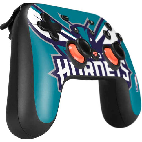 NBA Charlotte Hornets Large Logo Google Stadia Controller Skin