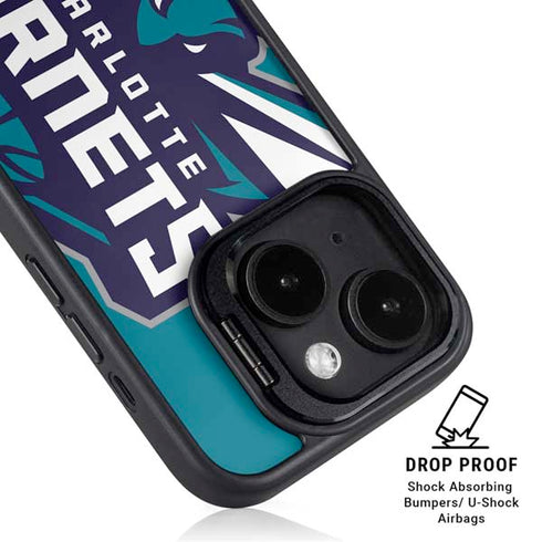 NBA Charlotte Hornets Large Logo iPhone 13 Kickstand Case