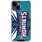 NBA Charlotte Hornets Large Logo iPhone 15 Clear Case
