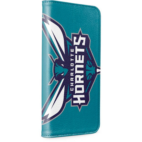 NBA Charlotte Hornets Large Logo iPhone 15 Folio Case