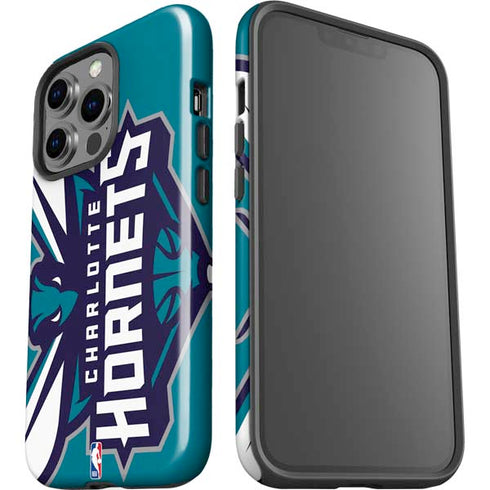 NBA Charlotte Hornets Large Logo iPhone 15 Pro Impact Case