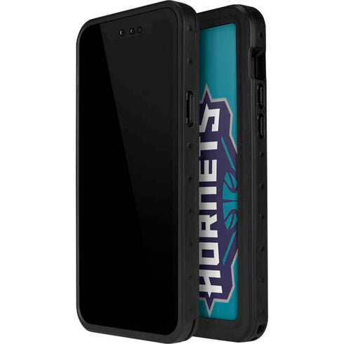 NBA Charlotte Hornets Large Logo iPhone 15 Pro Waterproof Case