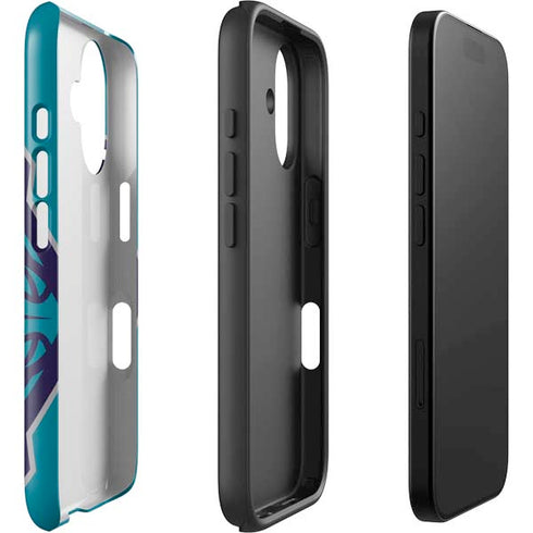 NBA Charlotte Hornets Large Logo iPhone 16 Impact Case