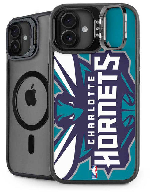 NBA Charlotte Hornets Large Logo iPhone 16 Plus Kickstand Case
