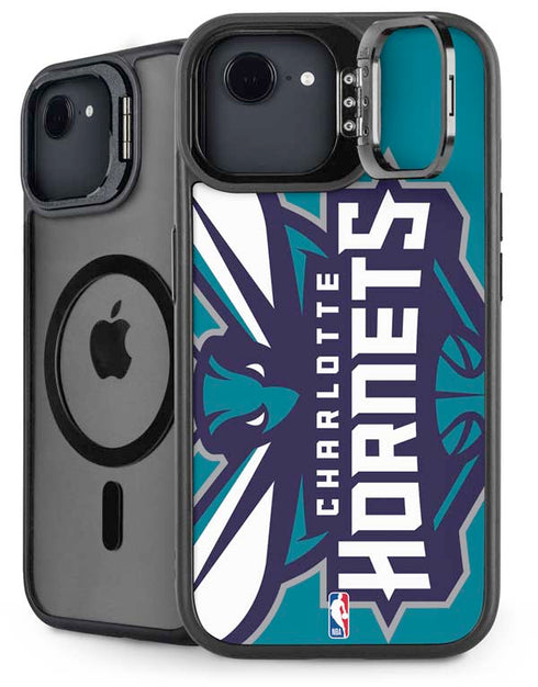 NBA Charlotte Hornets Large Logo iPhone 16e Kickstand Case