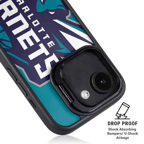 NBA Charlotte Hornets Large Logo iPhone 16e Kickstand Case