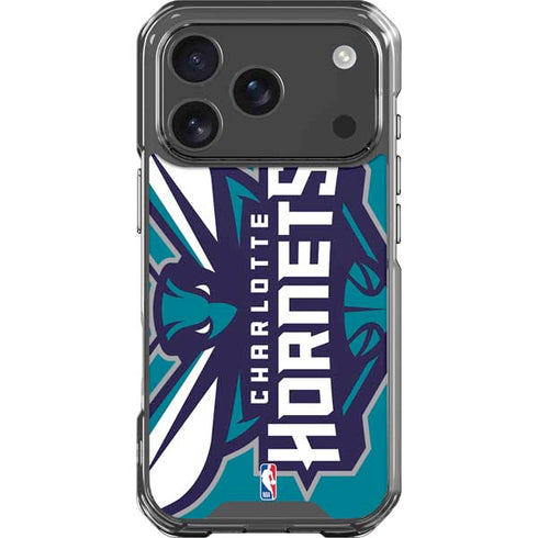 NBA Charlotte Hornets Large Logo iPhone 18 Pro Clear Case