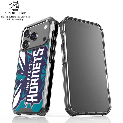 NBA Charlotte Hornets Large Logo iPhone 18 Pro Clear Case
