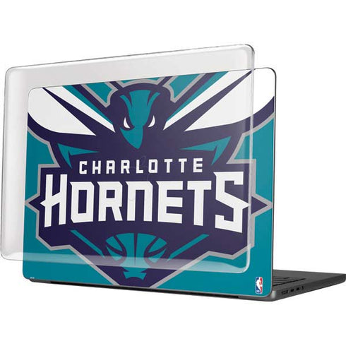 NBA Charlotte Hornets Large Logo MacBook Pro 14in (2021-24) Case plus Skin