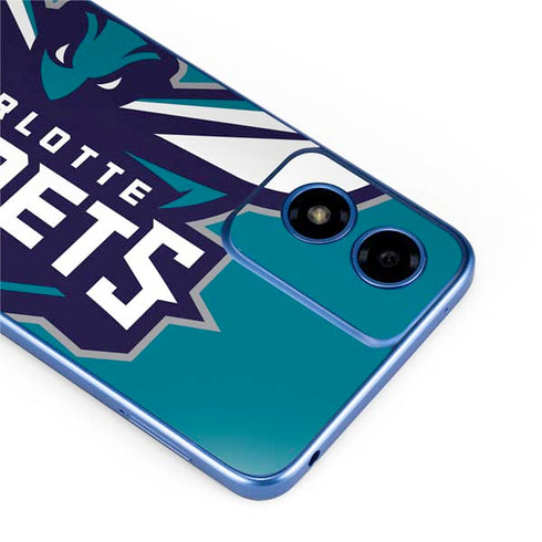 NBA Charlotte Hornets Large Logo Moto G Play 4G (2024) Skin