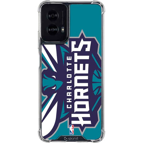 NBA Charlotte Hornets Large Logo Moto G Power 5G (2024) Clear Case