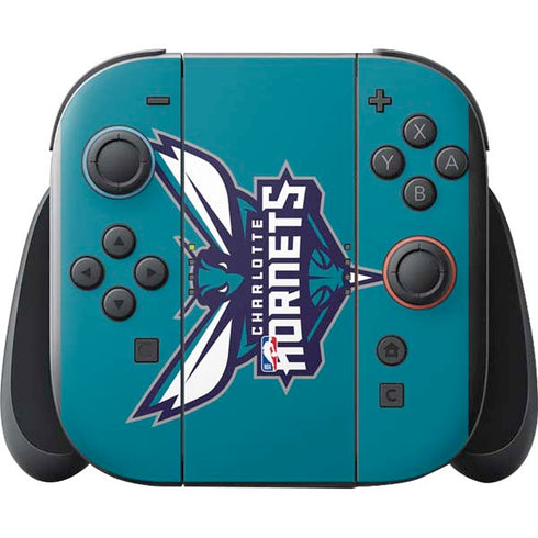 NBA Charlotte Hornets Large Logo Nintendo Switch 2 (2025) with Joy-Con Skin