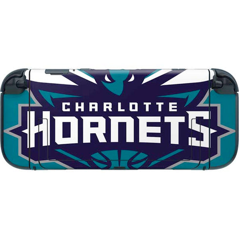 NBA Charlotte Hornets Large Logo Nintendo Switch 2 (2025) with Joy-Con Skin