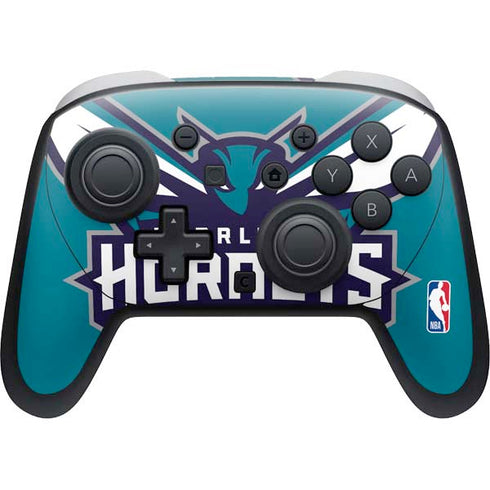NBA Charlotte Hornets Large Logo Nintendo Switch 2 (2025) Pro Controller Skin