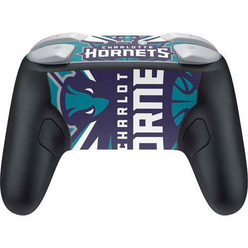 NBA Charlotte Hornets Large Logo Nintendo Switch 2 (2025) Pro Controller Skin