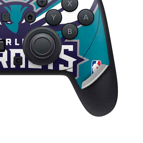 NBA Charlotte Hornets Large Logo Nintendo Switch 2 (2025) Pro Controller Skin