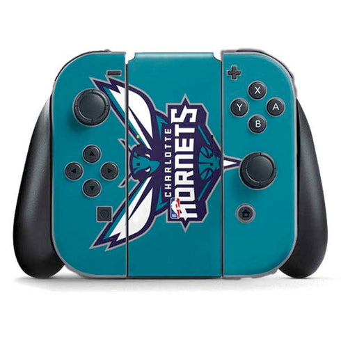 NBA Charlotte Hornets Large Logo Nintendo Skins