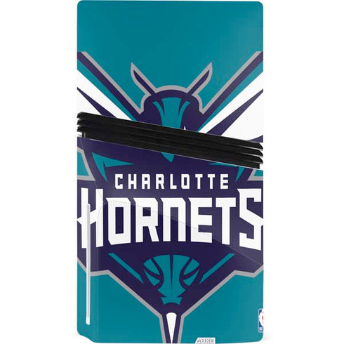 NBA Charlotte Hornets Large Logo PS5 Pro Disk Bundle Skin