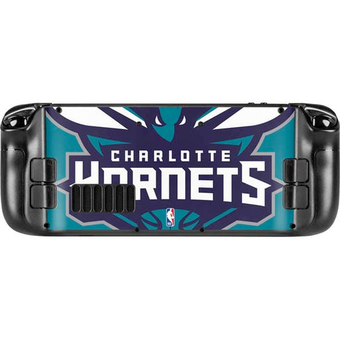 NBA Charlotte Hornets Large Logo Steam Deck Handheld Gaming Computer OLED Skin