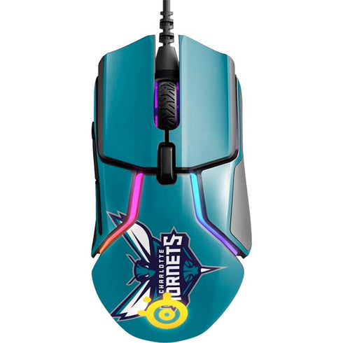 NBA Charlotte Hornets Large Logo SteelSeries Rival 600 Gaming Mouse Skin