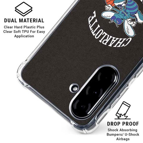 NBA Charlotte Hornets Retro Palms Galaxy A36 5G Clear Case