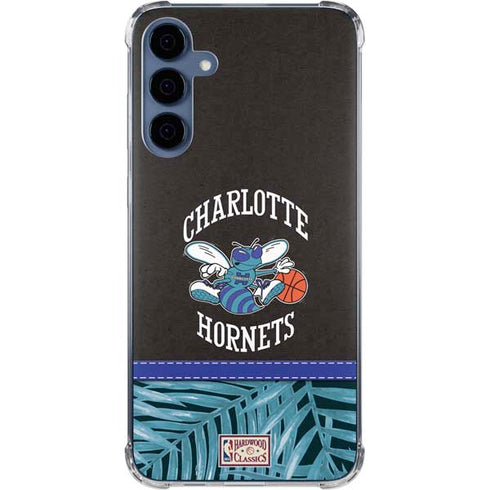 NBA Charlotte Hornets Retro Palms Galaxy A55 5G Clear Case