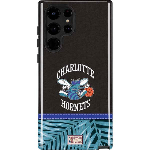 NBA Charlotte Hornets Retro Palms Galaxy S25 Ultra Impact Case