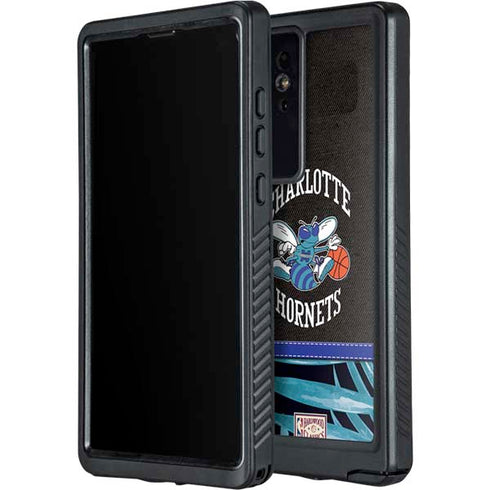 NBA Charlotte Hornets Retro Palms Galaxy S24 Ultra Waterproof Case
