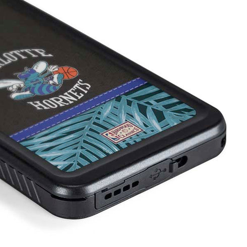 NBA Charlotte Hornets Retro Palms Galaxy S24 Waterproof Case